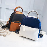 Nylon Women Backpack Panelled Travel Bags Backpack School bag For Teenage Girls