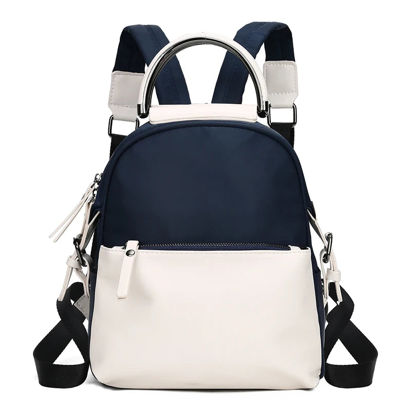Nylon Women Backpack Panelled Travel Bags Backpack School bag For Teenage Girls