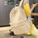 Nylon Waterproof Women Backpack College Style School Bags