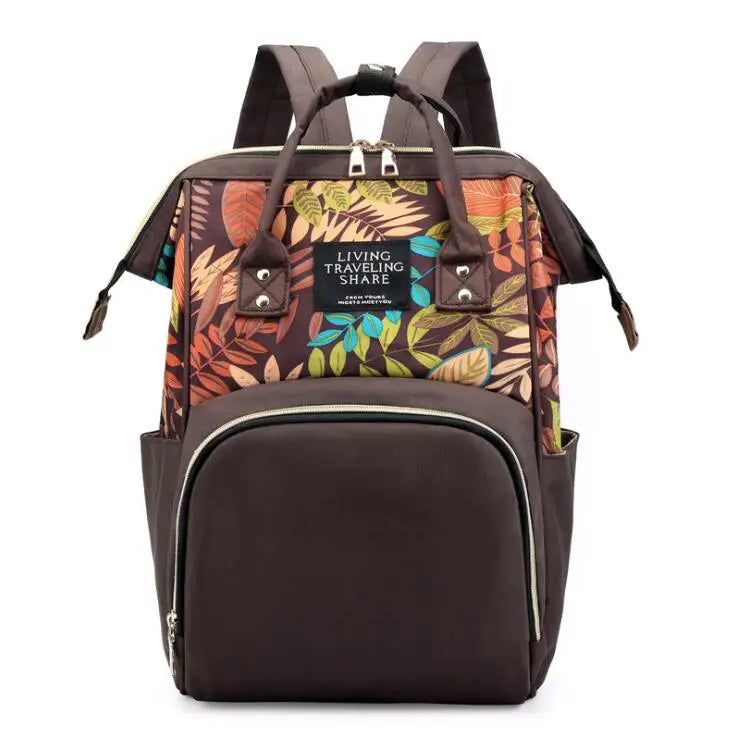 Nylon Mommy Baby Nursing Backpack Large Capacity Bag