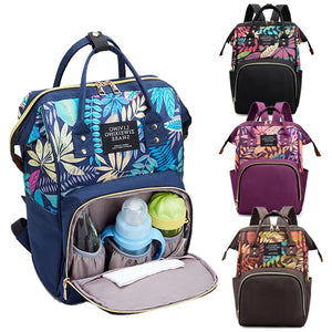 Nylon Mommy Baby Nursing Backpack Large Capacity Bag