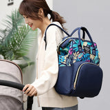 Nylon Mommy Baby Nursing Backpack Large Capacity Bag