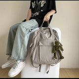Nylon Women Backpack Solid Female Backpacks School Bag for Girls Teenage