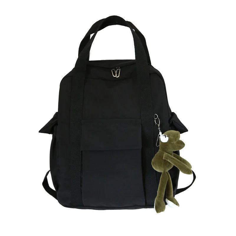 Nylon Women Backpack Solid Female Backpacks School Bag for Girls Teenage