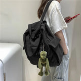 Nylon Women Backpack Solid Female Backpacks School Bag for Girls Teenage