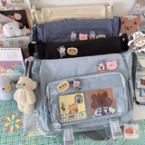 Nylon Women Messenger Bag Canvas Handbag Large Capacity Crossbody School Bag