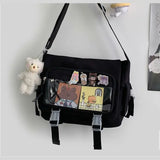 Nylon Women Messenger Bag Canvas Handbag Large Capacity Crossbody School Bag