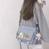 Nylon Women Messenger Bag Canvas Handbag Large Capacity Crossbody School Bag