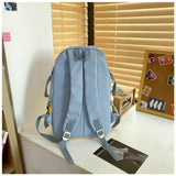 Nylon Women School Backpack Large Capacity Girls Travel Bag College Schoolbag