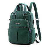Nylon Women School Backpacks Anti Theft USB Charge Waterproof Bagpack