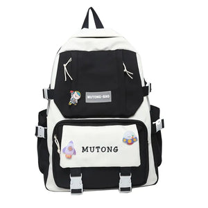 Waterproof Nylon Women School Backpack Multifunction Female Business Teenage Lap