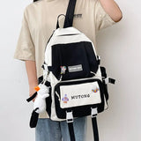 Waterproof Nylon Women School Backpack Multifunction Female Business Teenage Lap