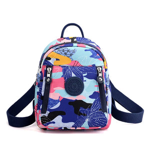 Nylon Women Shoulder Backpack Small Female Travel Bag Teenage Girls School Bags