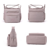 Nylon Women Shoulder Bag Female Travel Top-handle Handbag Multi-pockets Tote Gir