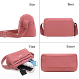 Nylon Women Shoulder Bags Casual Female Handbags Solid Travel Crossbody Bag