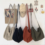 Nylon Women Shoulder Bags Solid Travel Crossbody Bag for Girl Retro Handbag
