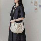 Nylon Women Shoulder Bags Solid Travel Crossbody Bag for Girl Retro Handbag