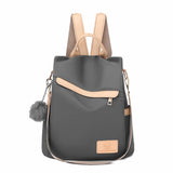 Nylon Women's Anti-Theft Backpack for Travel