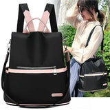 Nylon Women's Backpack Anti-theft Large Capacity School Bag