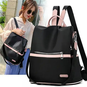 Nylon Women's Backpack Anti-theft Large Capacity School Bag