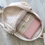 Waterproof Nylon Backpack College Style Travel Rucksack School Bags