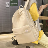 Waterproof Nylon Backpack College Style Travel Rucksack School Bags