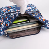 Printed Nylon Women's Crossbody Bag Large Capacity Travel Messenger Bag