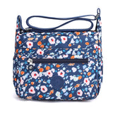 Printed Nylon Women's Crossbody Bag Large Capacity Travel Messenger Bag