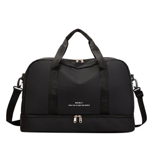Nylon Yoga Fitness Bag Dry Wet Separation Men Woman Crossbody Sport Bag