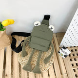 Creative Frog Messenger Bag Nylon Girl Shoulder Bag