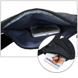 Canvas Sling Chest Bag Anti Theft Solid Crossbody Bag