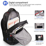 Men's Backpack Oxford Laptop Bags Casual Student Waterproof SchoolBag