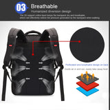 Men's Backpack Oxford Laptop Bags Casual Student Waterproof SchoolBag