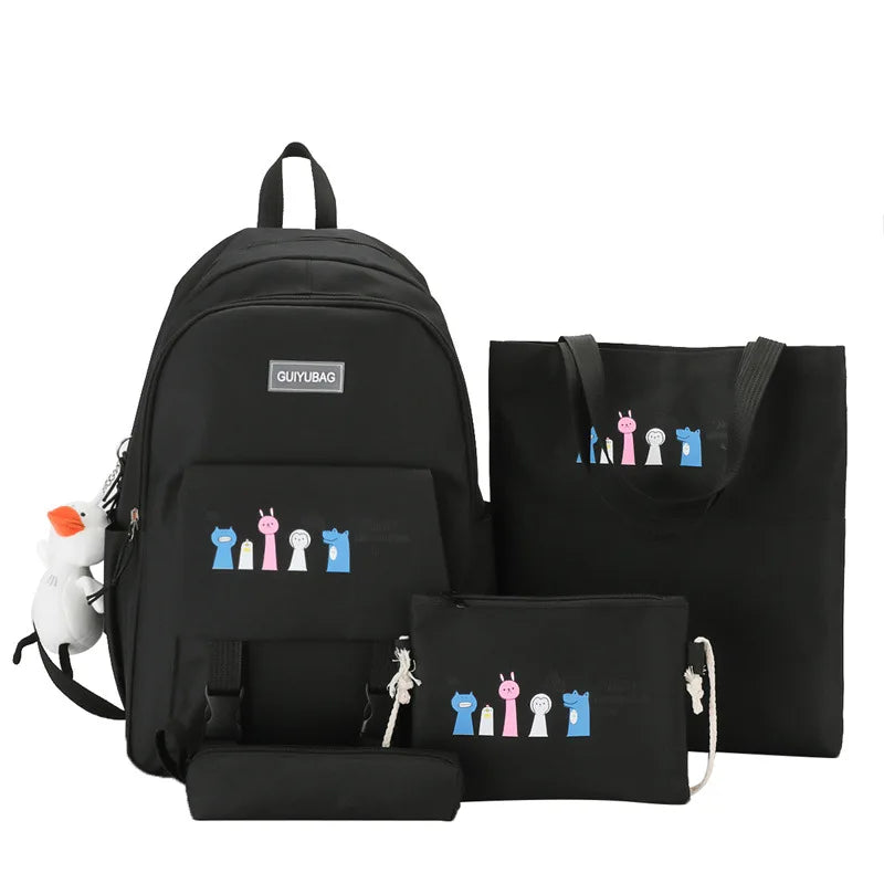 Teenage Girls School Bag Set with Laptop Compartment