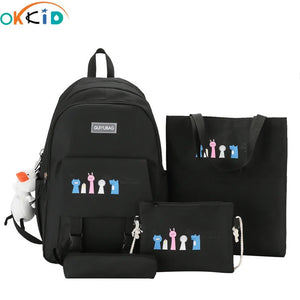 Teenage Girls School Bag Set with Laptop Compartment