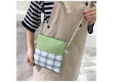 5pcs Plaid School Bags Set for Teenage Girls Women Backpack Book Bag Shoulder