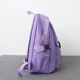 5pcs/set Purple School Bags for Teenage Girls Handbag Shoulder Bag Pencil Bag Se