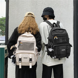 Waterproof Nylon School Backpack For Girls Large Capacity Travel Backpack