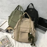 Waterproof Nylon Backpack Shoulder Travel Bag School Backpack