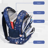 Girls School Backpack 1-6 Waterproof Book Bag Luminous Elementary Student
