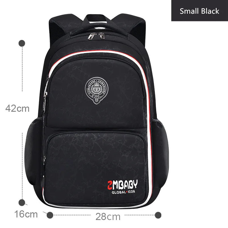 Boys Waterproof Elementary School Backpack with Multiple Pockets