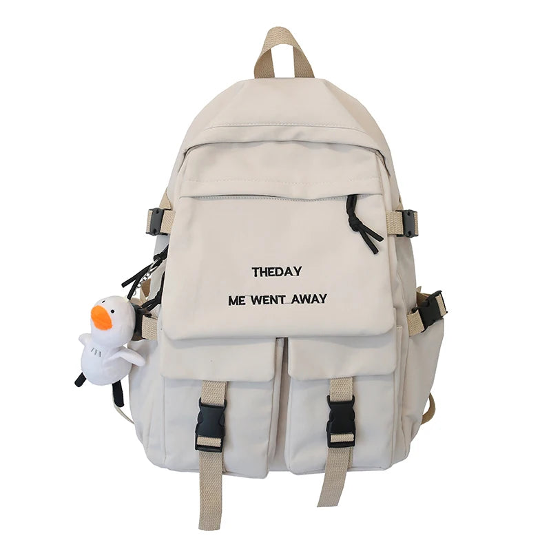 Waterproof Nylon School Backpack for Teens