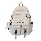 Waterproof Nylon School Backpack for Teens