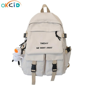 Waterproof Nylon School Backpack for Teens