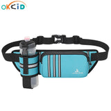OKKID Running Waist Bag for Women Outdoor Sports Hiking Water Bottle Bag