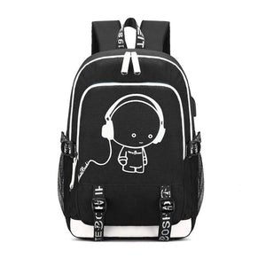 Teenage Boys School Backpack with USB Port