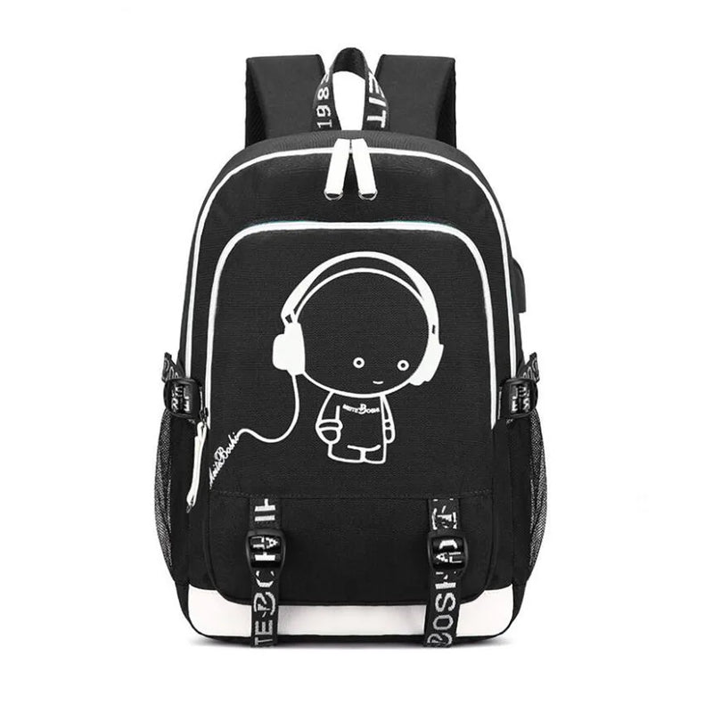 Teenage Boys School Backpack with USB Port