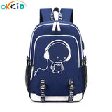 Teenage Boys School Backpack with USB Port