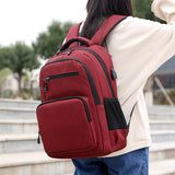 Teenage Boys School Backpack with USB Port Waterproof Travel Bag