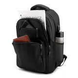 Teenage Boys School Backpack with USB Port Waterproof Travel Bag